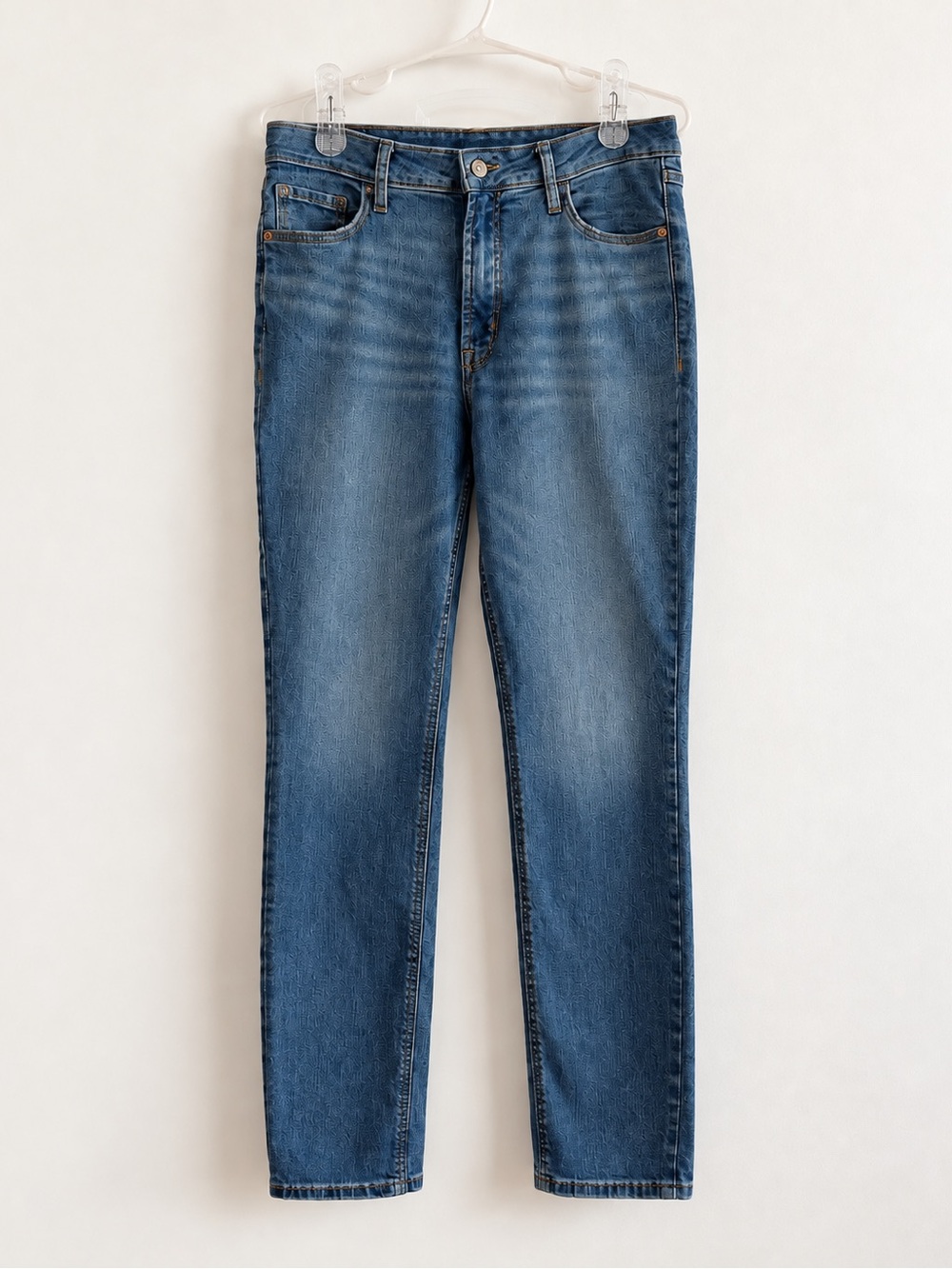 Old Navy Women's Rockstar Super Skinny High Rose Jeans in Medium Blue Wash